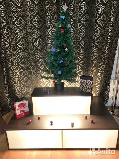 Тумба двух ярусная с подсветкой