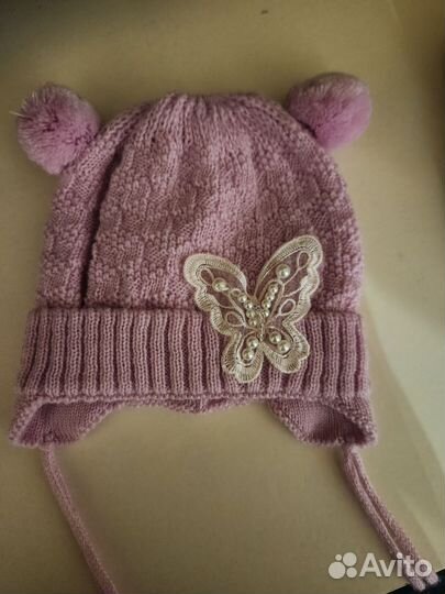 Шапка весна осень для девочки