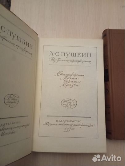 Пушкин. Избранные произведения в двух томах