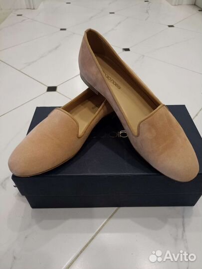 Лоферы Sergio Rossi 37.5 персиковый цвет