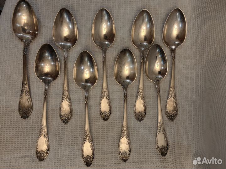 Столовый набор мельхиор СССР ложки