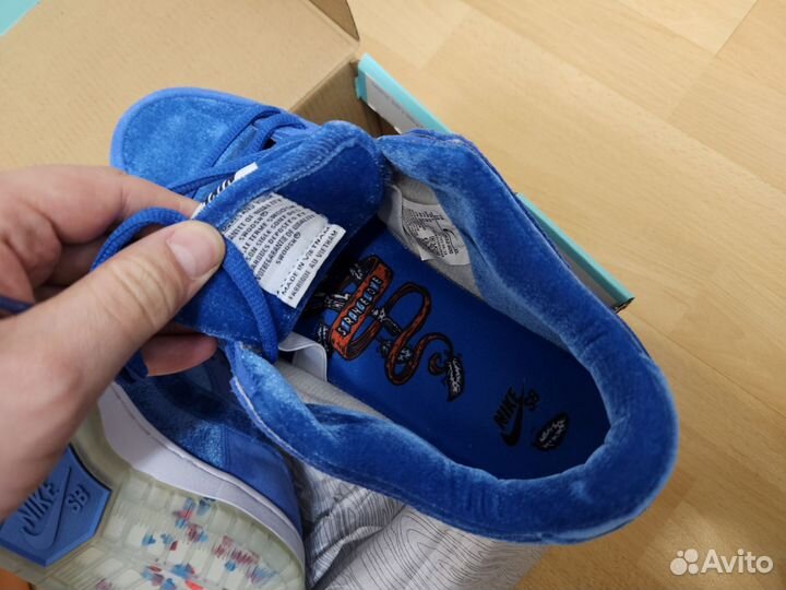 Кроссовки Nike SB dunk Strangelove blue