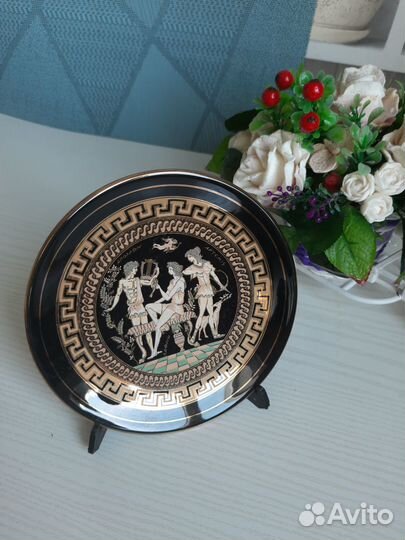 Декоративная тарелка греческая