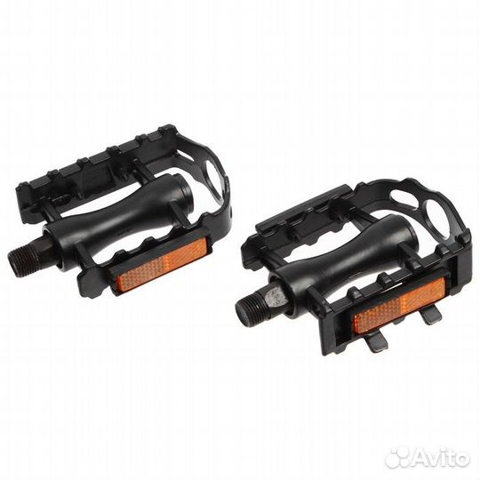 Педали пластиковые с металлической рамкой, ось 9/1