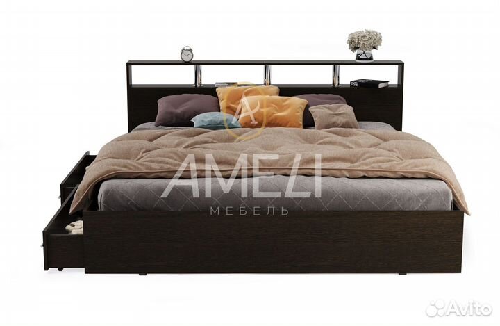 Кровать для девочки с ящиками