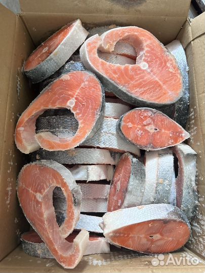 Стейки лосося сёмги