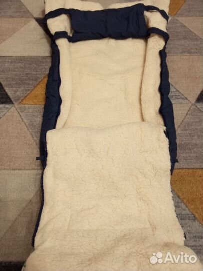 Зимний конверт в коляску на овчине Kids comfort
