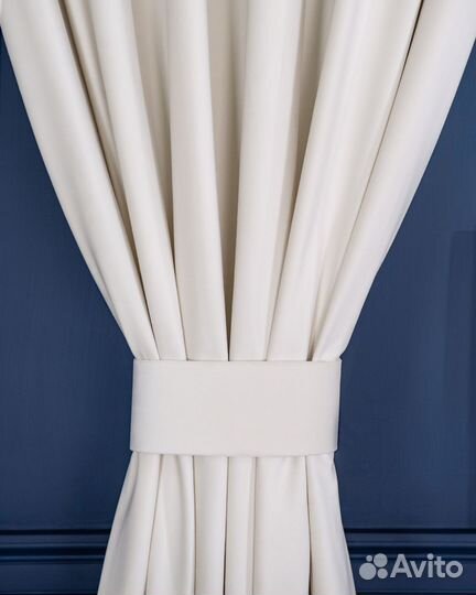 Шторы бархат Беллиссимо Пломбир