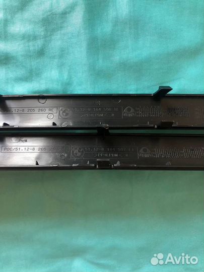 Молдинги задние Bmw E39