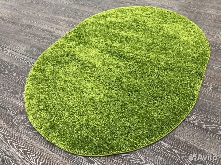 Ковер с высоким ворсом 1.2х2, зеленый