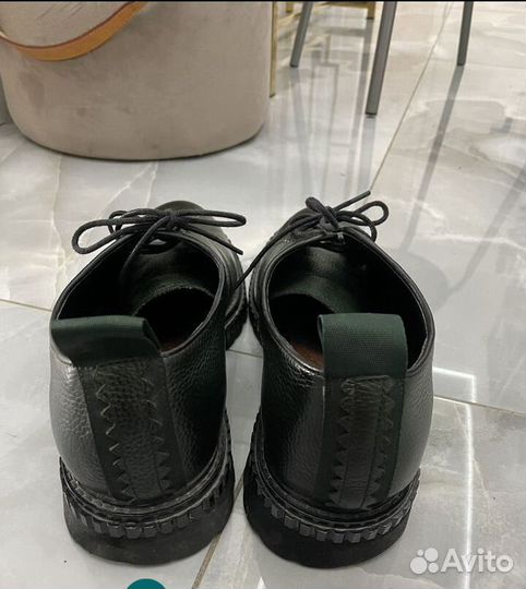 Полуботинки мужские зелёные