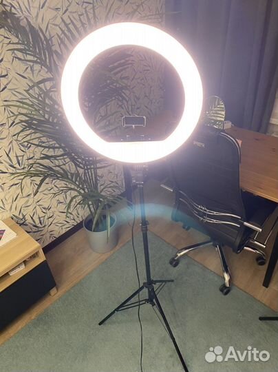 Кольцевая лампа для селфи 45 см