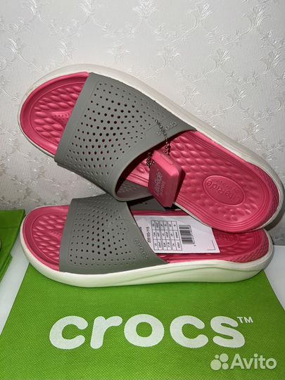 Crocs крокс шлепанцы женские 37