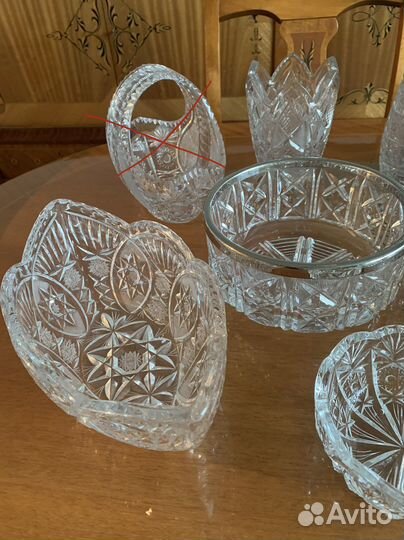 Хрусталь в ассортименте времен СССР