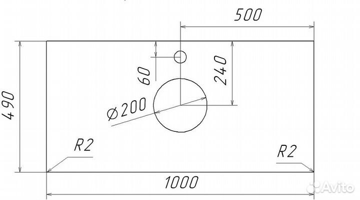 Столешница 100 см Taliente Olejio TA-MB-ST100-blan