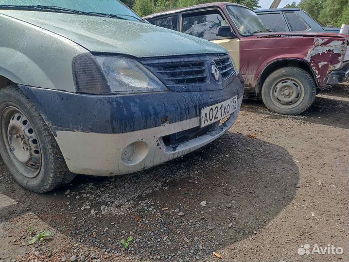 Бампер renault logan