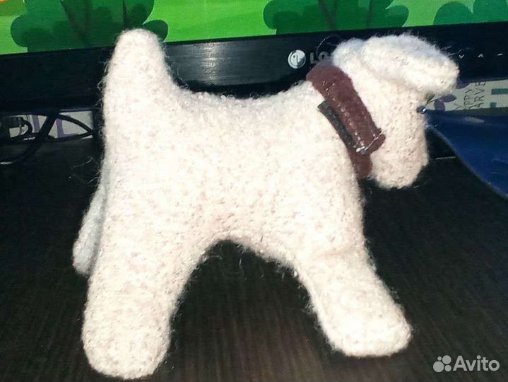 Игрушечная собачка (ручная работа)