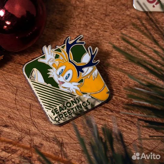 Значок Sonic the Christmas 1.1 - набор из 2 шт