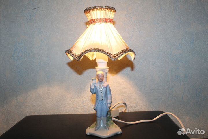 Фарфоровая лампа. ГДР. С клеймом. Рабочая