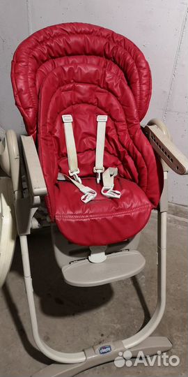 Стульчик для кормления Chicco polly magic красный