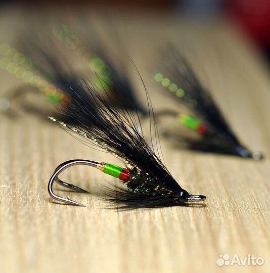 Лососевые мушки (на двойниках)