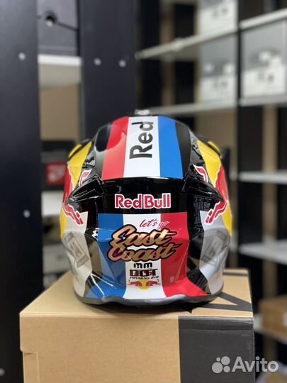 Шлем для мотоцикла Red Bull (темно-синий-чёрный)