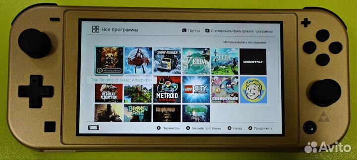 Новая прошитая Nintendo Switch Lite Hyrule Edition