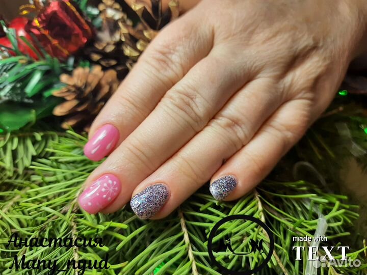 Маникюр наращивание ногтей