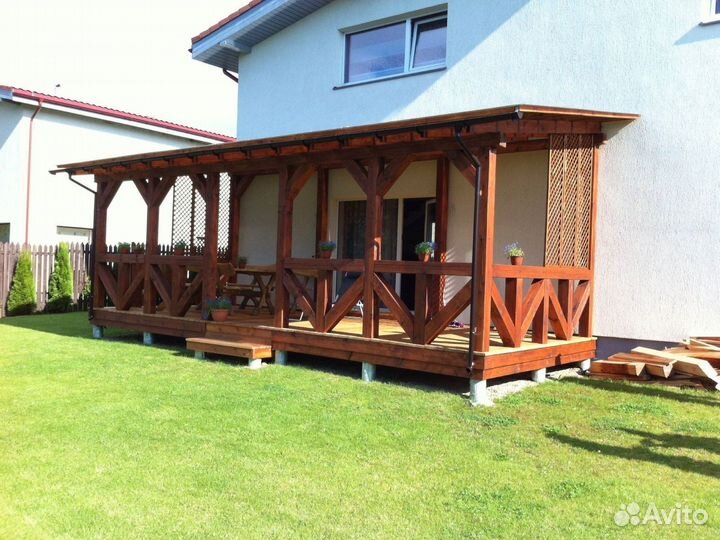 Пристройка веранд, террасы, хозблоки