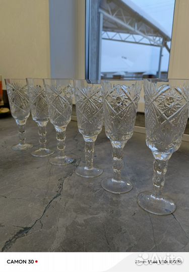 Фужеры хрустальные СССР 20 см