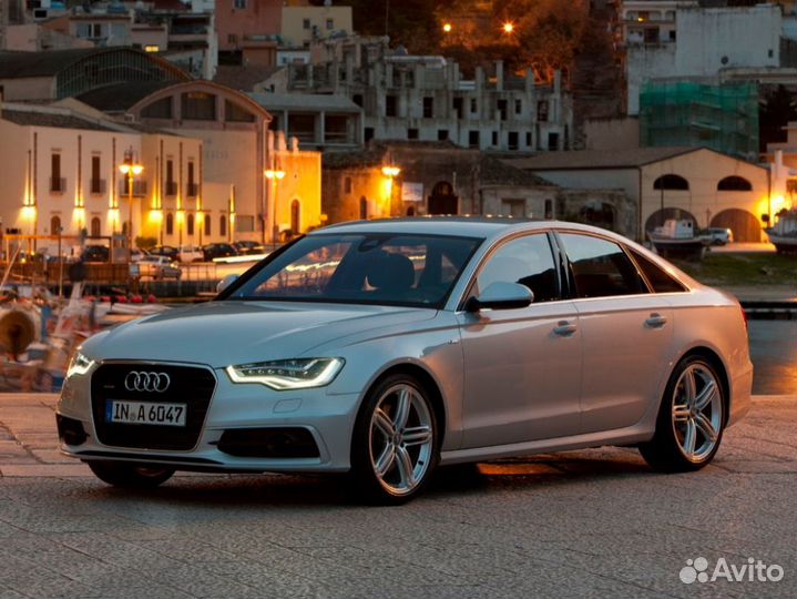 Стекло фары audi A6 С7
