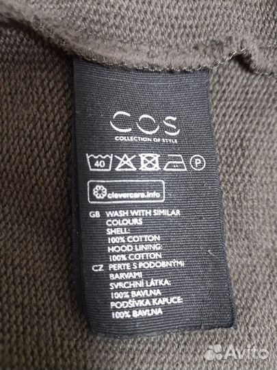 Худи-Толстовка с капюшоном COS, oversize, Швеция