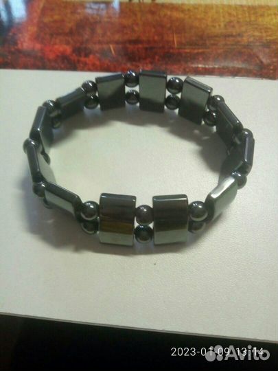 Магнитный гематитовый лечебный браслет biomag