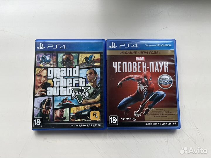 GTA 5, Человек паук, диски на PS4