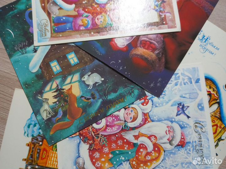 Новогодние открытки СССР