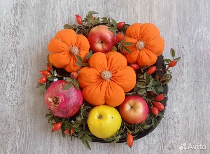 Декоративные тыквы,текстильные тыквы-подушки