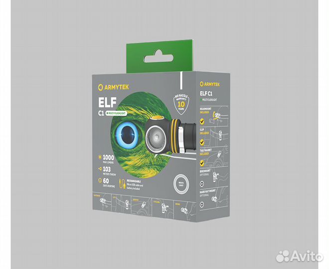 Armytek elf c1 micro-usb new