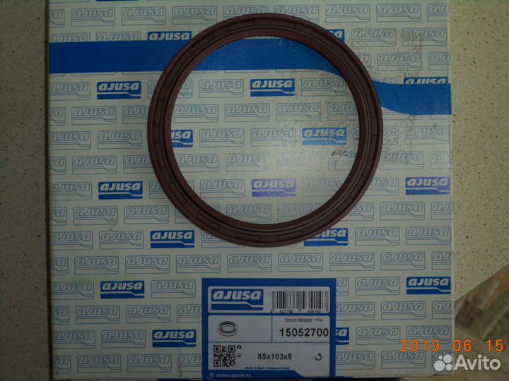 Сальник коленвала задний ajusa для mitsubishi