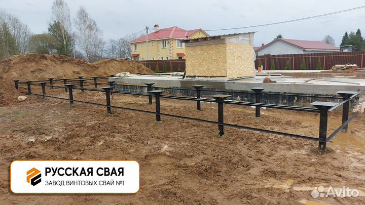 Установка винтовых свай