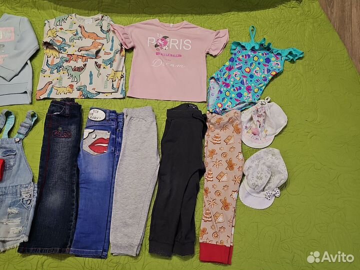 Вещи для девочки пакетом 98