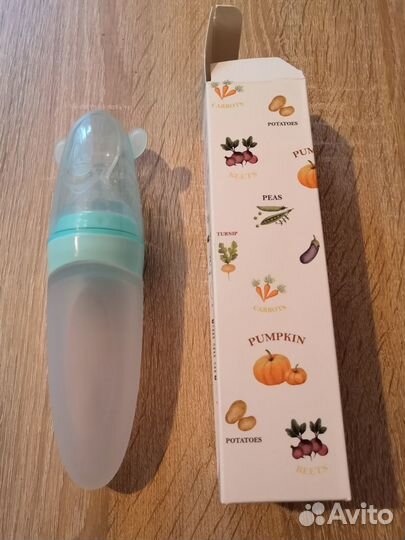 Силиконовая ложка-бутылочка anae новая