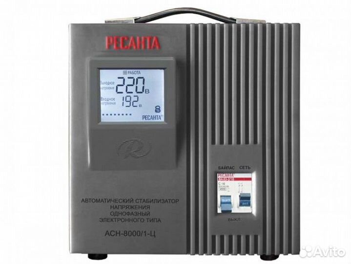 Стабилизатор напряжения ресанта асн-8000/1-Ц