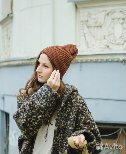 Шапка из натурального итальянского мериноса