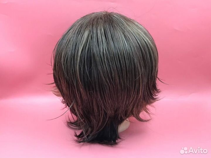 36209 короткий женский светло каштановый парик