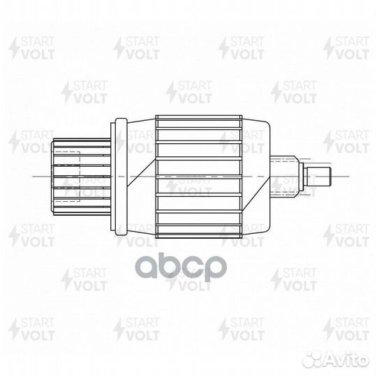 Ротор стартера (якорь) SR 0838 startvolt