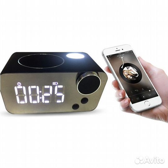 Портативная колонка musky DY-39 + часы