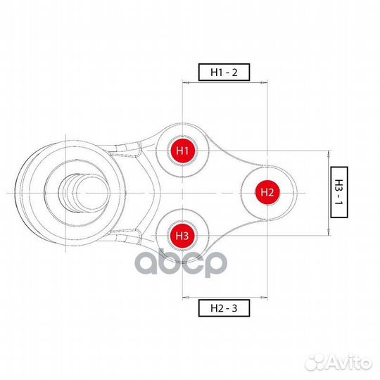 Опора шаровая toyota camry 06-11, camry 12, lexus