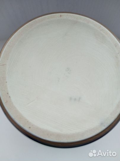 Ваза Гжель СССР кобальт с позолотой