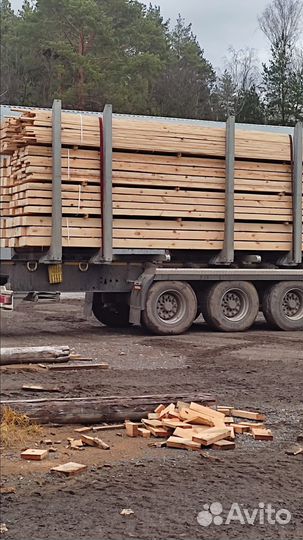 Обрезная доска из хвойных пород 25х200х6000