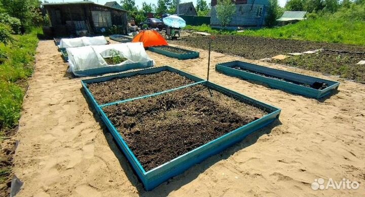 Грядка темно-зеленая 1м х 5м х 22см